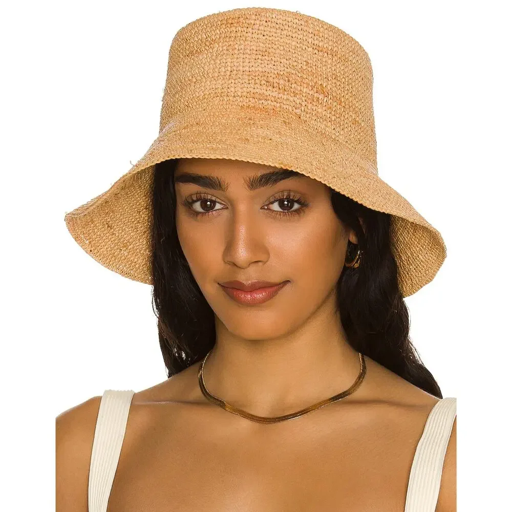 Hat Attack Chic Crochet Bucket Hat in Natural One Size